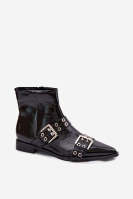 Botki Model Hamira YL5043 Black - Step in style Step in style