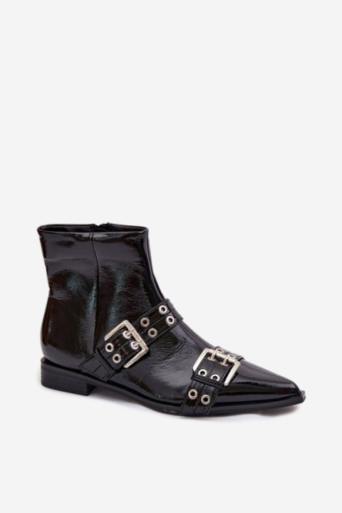 Botki Model Hamira YL5043 Black - Step in style Step in style