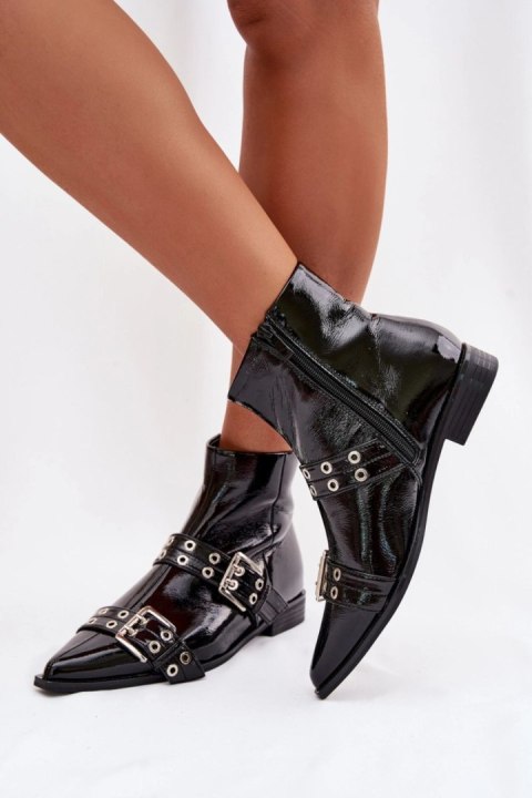Botki Model Hamira YL5043 Black - Step in style Step in style