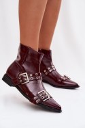 Botki Model Hamira YL5043 Bordo - Step in style Step in style
