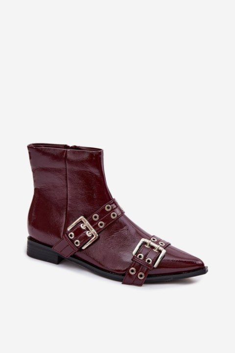 Botki Model Hamira YL5043 Bordo - Step in style Step in style