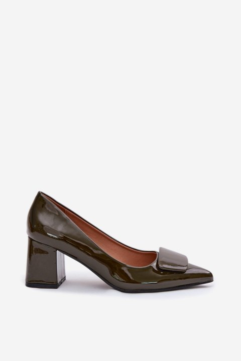 Czółenka Model Isoline M078 Dark Green - Step in style Step in style