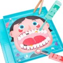 Drewniany Zestaw Małego Dentysty Książka Magnetyczna Zęby Narzędzia LEAN Toys