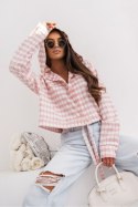 Koszula Damska Model Soho Krata 496878008 Pink/Ecru - LaBalancia LaBalancia
