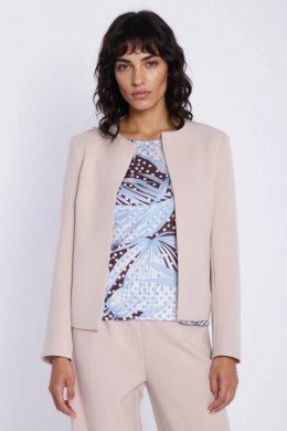 Krótki żakiet chanel Z100 Beige - Nife Nife