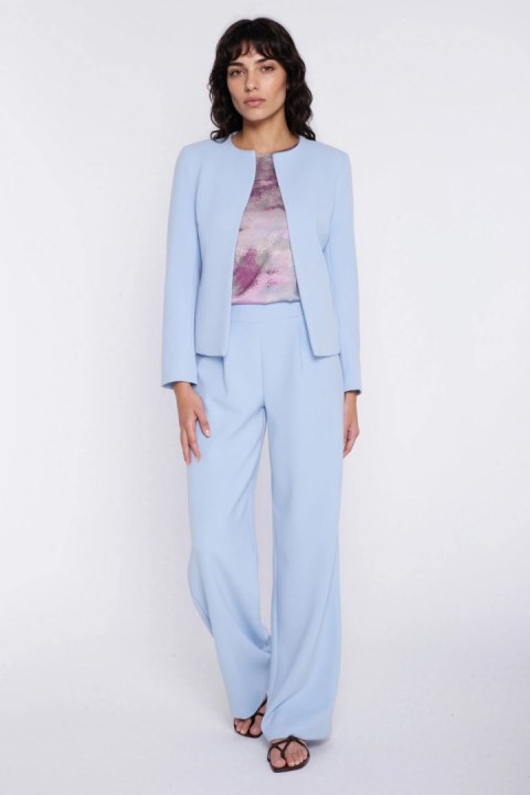 Krótki żakiet chanel Z100 Błękit - Nife Nife