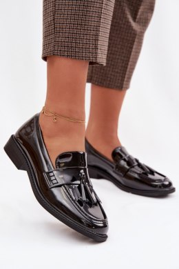 Mokasyny Model Galera 9706 Black Lakier - Step in style Step in style