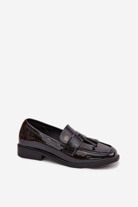 Mokasyny Model Galera 9706 Black Lakier - Step in style Step in style