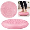 Poduszka Sensomotoryczna Do Ćwiczeń Dysk Równoważny Jeżyk Różowy 34 cm LEAN
