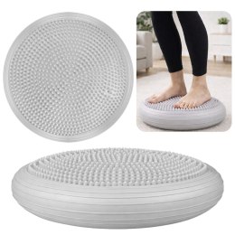 Poduszka Sensomotoryczna Do Ćwiczeń Dysk Równoważny Jeżyk Szary 34 cm LEAN