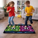 Podwójna Mata Taneczna Elektroniczna Do Tańczenia LED 105 x 90 cm LEAN Toys