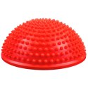 Półkula Sensoryczna Do Masażu Ćwiczeń Równowagi Czerwona 16 cm LEAN