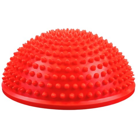 Półkula Sensoryczna Do Masażu Ćwiczeń Równowagi Czerwona 16 cm LEAN