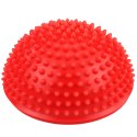 Półkula Sensoryczna Do Masażu Ćwiczeń Równowagi Czerwona 16 cm LEAN