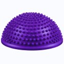 Półkula Sensoryczna Do Masażu Ćwiczeń Równowagi Fioletowa 16 cm LEAN