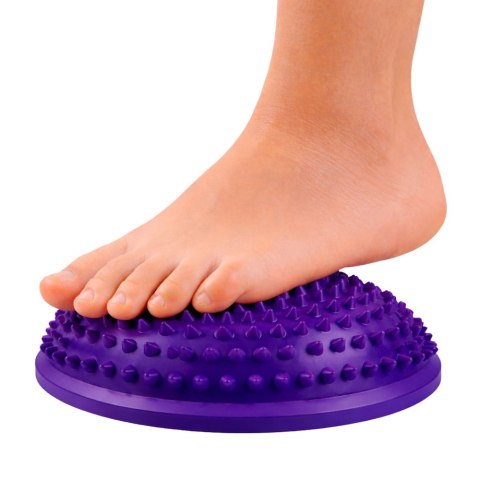 Półkula Sensoryczna Do Masażu Ćwiczeń Równowagi Fioletowa 16 cm LEAN