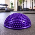 Półkula Sensoryczna Do Masażu Ćwiczeń Równowagi Fioletowa 16 cm LEAN