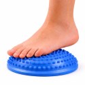 Półkula Sensoryczna Do Masażu Ćwiczeń Równowagi Niebieska 16 cm LEAN