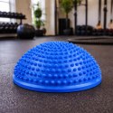 Półkula Sensoryczna Do Masażu Ćwiczeń Równowagi Niebieska 16 cm LEAN