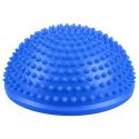 Półkula Sensoryczna Do Masażu Ćwiczeń Równowagi Niebieska 16 cm LEAN