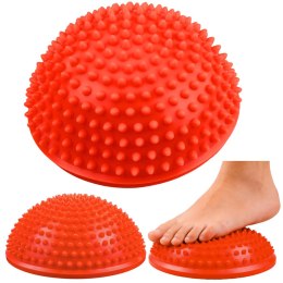 Półkula Sensoryczna Do Masażu Ćwiczeń Równowagi Pomarańczowa 16 cm LEAN