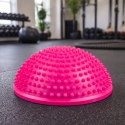 Półkula Sensoryczna Do Masażu Ćwiczeń Równowagi Różowa 16 cm LEAN