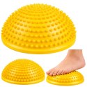 Półkula Sensoryczna Do Masażu Ćwiczeń Równowagi Żółta 16 cm LEAN
