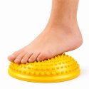 Półkula Sensoryczna Do Masażu Ćwiczeń Równowagi Żółta 16 cm LEAN