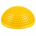 Półkula Sensoryczna Do Masażu Ćwiczeń Równowagi Żółta 16 cm LEAN