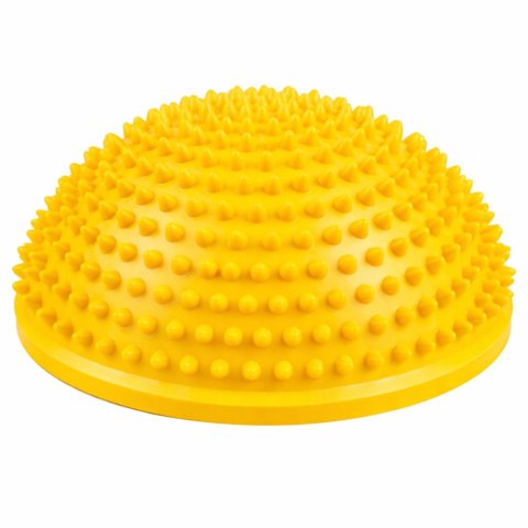 Półkula Sensoryczna Do Masażu Ćwiczeń Równowagi Żółta 16 cm LEAN