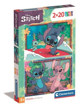 Puzzle 2x20 Super Color DISNEY STITCH Clementoni 24809 Clementoni