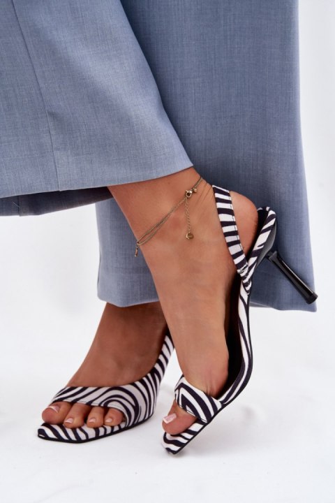 Sandały Model Calvoria 9701 Zebra - Step in style Step in style