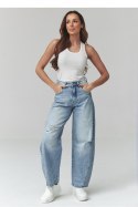 Spodnie Jeansy Damskie Model C50 Denim - Makadamia Makadamia