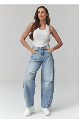 Spodnie Jeansy Damskie Model C50 Denim - Makadamia Makadamia