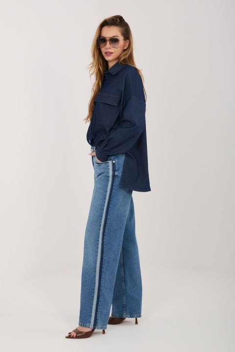 Spodnie Jeansy Damskie Model D85084BL62589M324 Dark Blue - Sublevel Sublevel