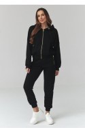 Spodnie Komplet Model A14 Black - Makadamia Makadamia