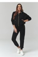 Spodnie Komplet Model A14 Black - Makadamia Makadamia