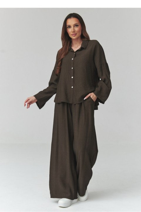 Spodnie Komplet Model C49 Chocolate - Makadamia Makadamia