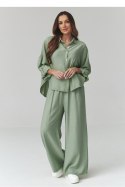 Spodnie Komplet Model C49 Oliwka - Makadamia Makadamia