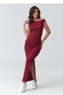 Sukienka Model M928 Bordo - Makadamia Makadamia