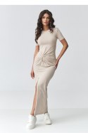 Sukienka Model M931 Light Beige - Makadamia Makadamia
