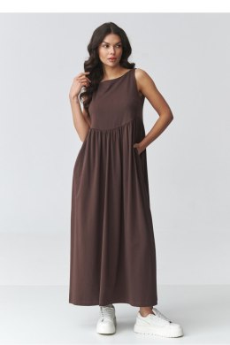 Sukienka Model M932 Dark Chocolate - Makadamia Makadamia