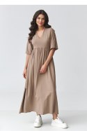 Sukienka Model M933 Mocca - Makadamia Makadamia