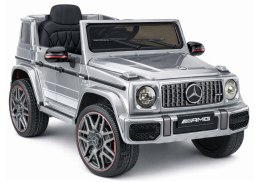 Auto Na Akumulator Mercedes AMG G 63 Srebrny Lakierowany LEAN CARS