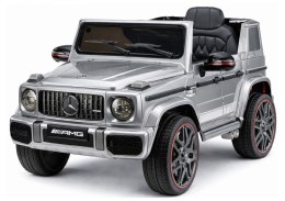 Auto Na Akumulator Mercedes AMG G 63 Srebrny Lakierowany LEAN CARS