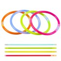 Bransoletki Opaski Fluorescencyjne Świecące W Ciemności Neon Stick 5 szt. LEAN TOYS