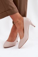 Czółenka Model Sergio Leone 1379 Light Grey - Step in style Step in style