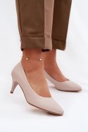 Czółenka Model Sergio Leone 1379 Light Grey - Step in style Step in style