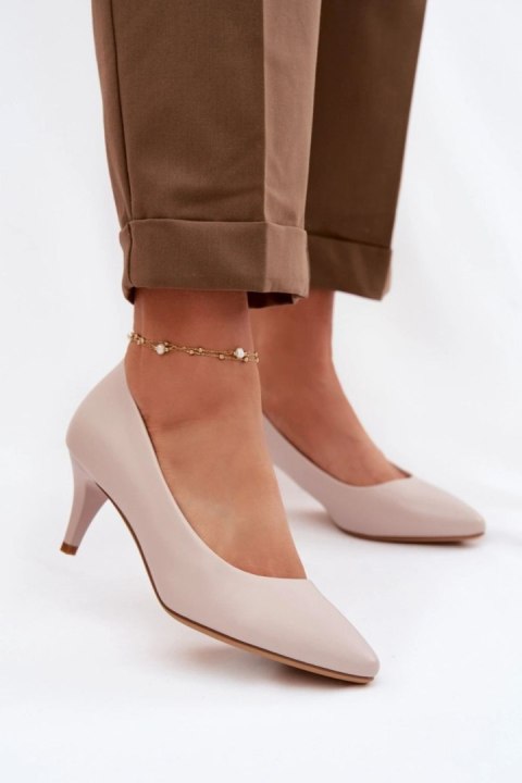 Czółenka Model Sergio Leone 1379 Light Grey - Step in style Step in style
