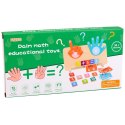 Drewniana Układanka Matematyczna Nauka Liczenia na Palcach Działania Karty LEAN Toys